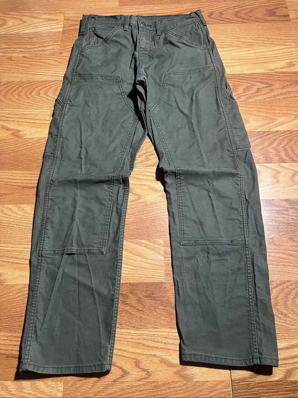 Levi’s Men’s Workwear 565 Double Knee Canvas Olive Pants